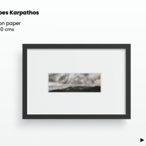 Andrés Camelo Visual Artist Landscapes Karphatos 50 cms X 30 cms Draw on paper 2024
